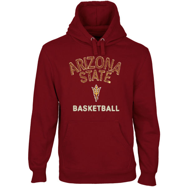 Men NCAA Arizona State Sun Devils Heritage Custom Sport Pullover Hoodie Maroon->customized ncaa jersey->Custom Jersey